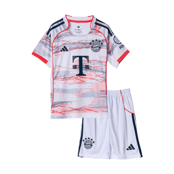 拜仁慕尼黑客场足球球衣套装 2025_26 儿童款（球衣+短裤）
