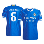CAMAVINGA #6 皇家马德里第三客场足球球衣 2025_26 蓝色