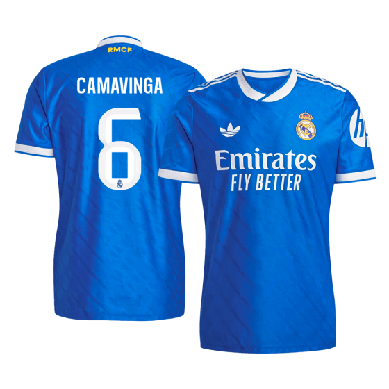 CAMAVINGA #6 Real Madrid Third Away Soccer Jersey 2025_26 Blue