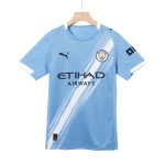 DE BRUYNE #17 曼彻斯特城主场足球泽西 2025_26 蓝色