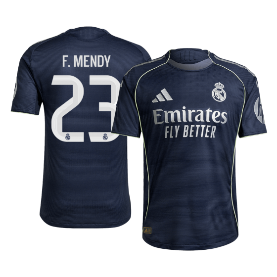 F.MENDY #23 Real Madrid Away Soccer Jersey 2025_26 Navy