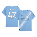 FODEN #47 曼彻斯特城主场足球泽西 2025_26 蓝色