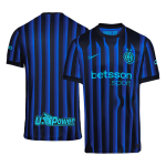 国际米兰主场足球球衣2025_26 蓝色与黑色