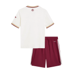 儿童阿森纳第三款客场足球比赛服套装 25_26 白色