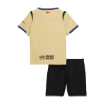 儿童巴塞罗那客场足球球衣套装（球衣+短裤）2025_26 黄色