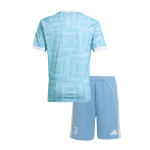 儿童尤文图斯客场足球球衣套装 25_26 蓝色