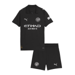 曼彻斯特城客场球衣套装（泽西+短裤）2025_26 黑色