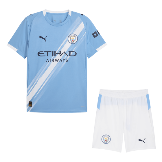 Manchester City Home Soccer Jersey Kit 2025_26 (Jersey+Shorts)