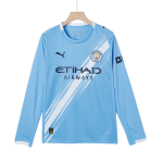 曼彻斯特城长袖主场足球泽西2025_26