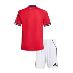 曼彻斯特联队主场足球球衣套装 2025_26 儿童款（球衣+短裤）