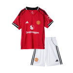 曼彻斯特联队主场足球球衣套装 2025_26 儿童款（球衣+短裤）