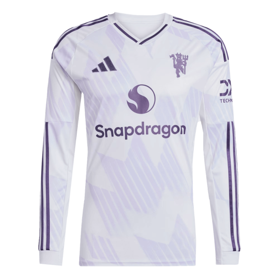 曼彻斯特联队长袖客场足球球衣2025_26