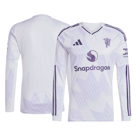 曼彻斯特联队长袖客场足球球衣2025_26