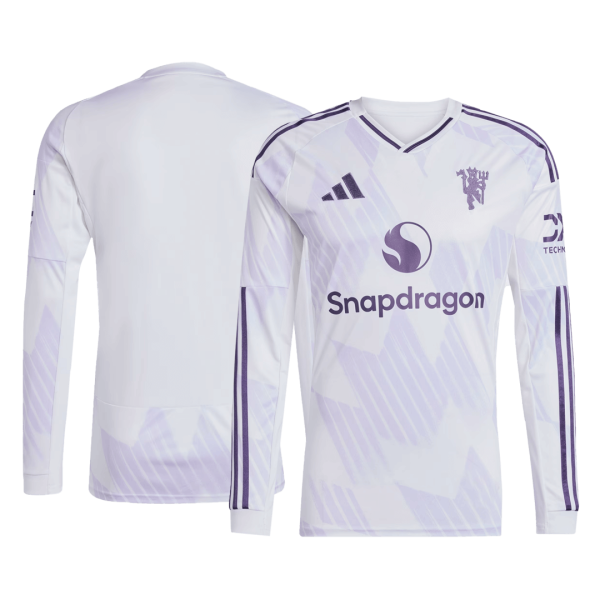 曼彻斯特联队长袖客场足球球衣2025_26