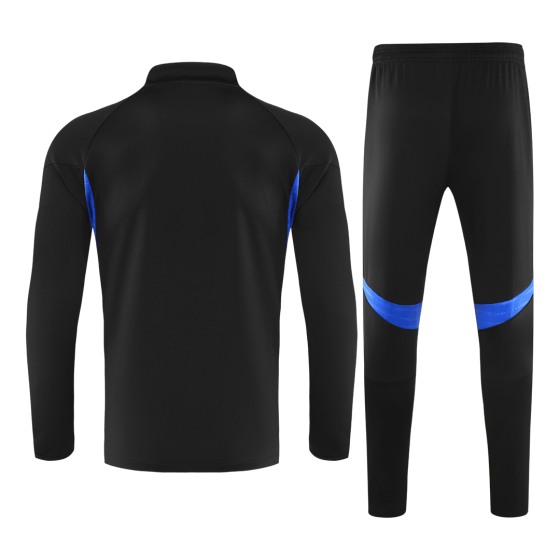 曼彻斯特联队运动衫套装 2025_26 - 黑色（上衣+裤子）