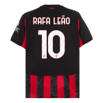 拉法·莱昂 #10 AC米兰主场足球球衣 2025_26 红黑