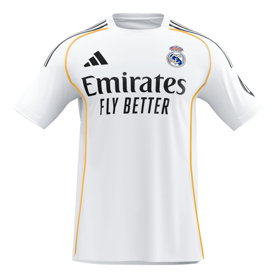 Real Madrid Home Soccer Jersey 2025_26 White
