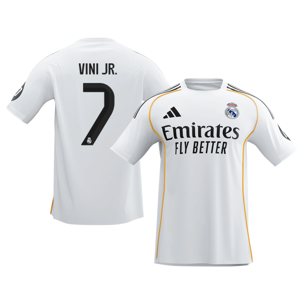 皇家马德里维尼·JR. #7 主场足球球衣 2025_26