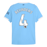 雷恩德斯 #4 曼彻斯特城主场足球球衣 2025_26 蓝色