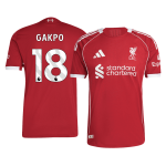 加克波 #18 利物浦主场足球球衣 25_26 红