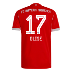 奥利斯 #17 拜仁慕尼黑主场足球球衣 2025_26 红