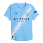 雷恩德斯 #4 曼彻斯特城主场足球球衣 2025_26 蓝色