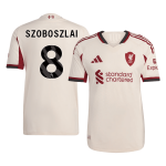 SZOBOSZLAI #8 利物浦客场足球球衣 25_26 白色