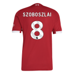 SZOBOSZLAI #8 利物浦主场足球球衣 25_26 红
