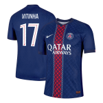 维蒂纳 #17 巴黎圣日耳曼主场足球球衣 2025_26 海军蓝