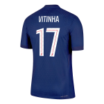 维蒂纳 #17 巴黎圣日耳曼主场足球球衣 2025_26 海军蓝