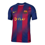 巴塞罗那 X 艾德·希兰 主场足球球衣 25_26 红蓝