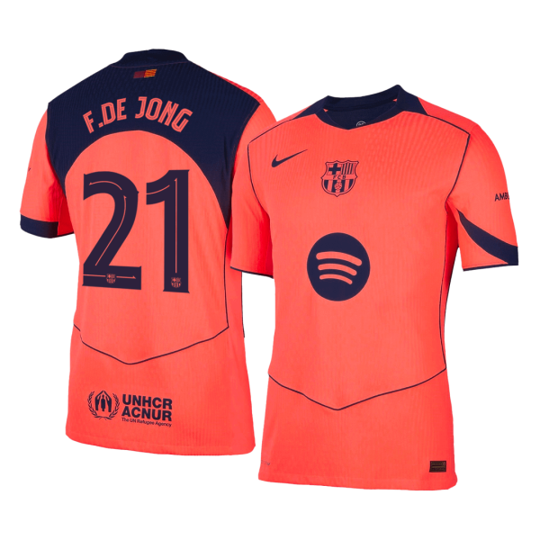 F.DE JONG#21巴塞罗那第三场球衣25_26橙色-UCL