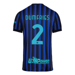 国际米兰杜姆弗里斯2号主场足球球衣2025_26