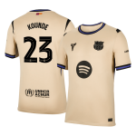 巴塞罗那孔德 #23 客场足球球衣 2025_26 - 欧洲冠军联赛版