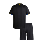 Kid's Manchester United Third Away Soccer Jersey Kit 25_26 Black