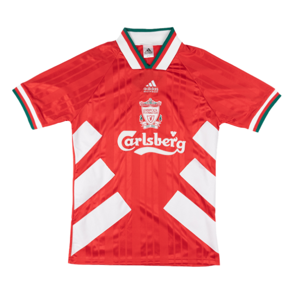 利物浦主场足球球衣复古93_95