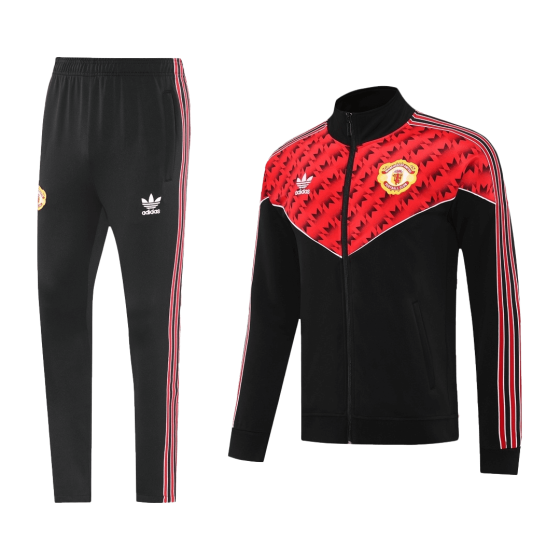 Manchester United Training Kit 2025_26 - Red&Black (Jacket+Pants)