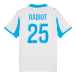 Marseille RABIOT #25 Home Soccer Jersey 2025_26