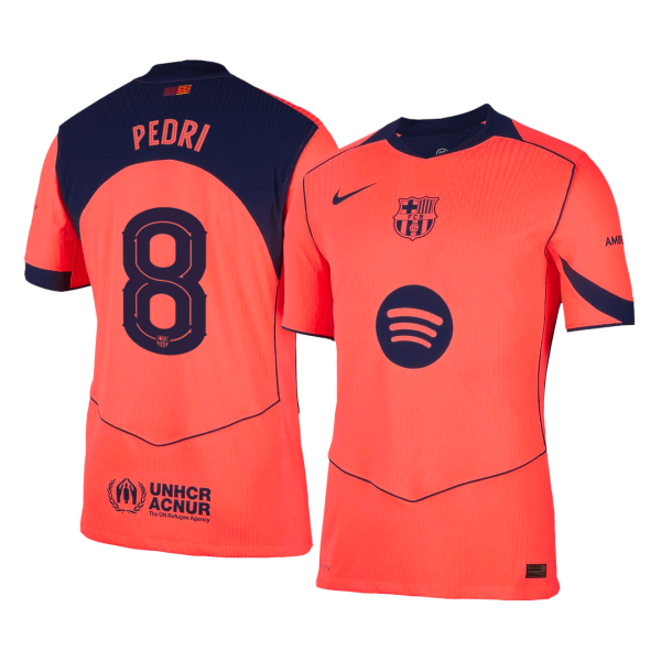 PEDRI#8巴塞罗那第三场球衣25_26橙色-UCL
