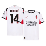 AC米兰 莫德里奇 #14 客场足球球衣 2025_26