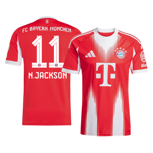 Bayern Munich N.JACKSON #11 Home Soccer Jersey 2025_26
