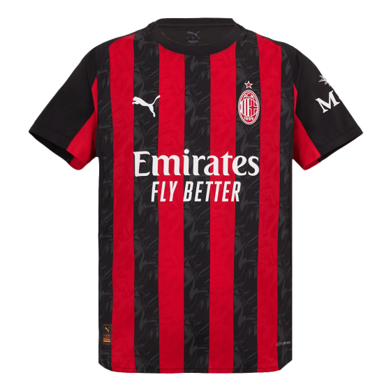 AC米兰主场球衣2025_26 红黑