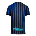 国际米兰主场足球球衣2025_26 蓝色与黑色