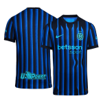 国际米兰主场足球球衣2025_26 蓝色与黑色