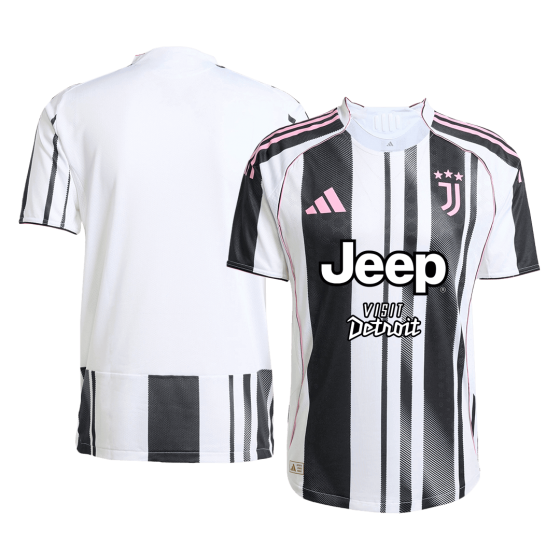 尤文图斯主场足球球衣 2025_26 黑白
