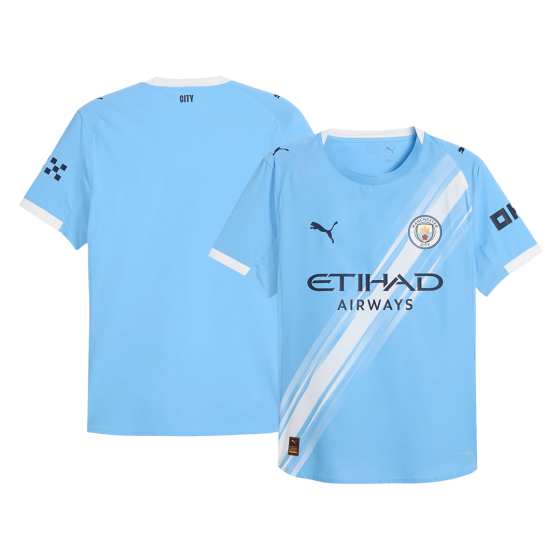 Manchester City Home Soccer Jersey 2025_26 Blue