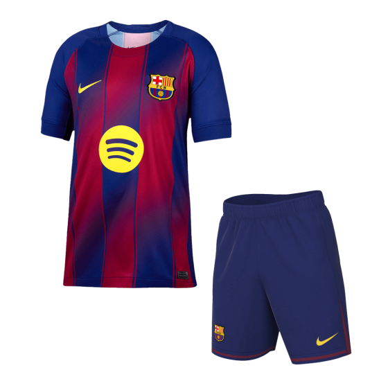 巴塞罗那主场足球球衣套装 2025_26 （球衣+短裤）