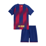 巴塞罗那家居足球球衣套装 2025_26 儿童款（球衣+短裤）