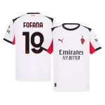 FOFANA #19  AC Milan Away Soccer Jersey 2025_26 White