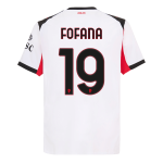 FOFANA #19  AC Milan Away Soccer Jersey 2025_26 White